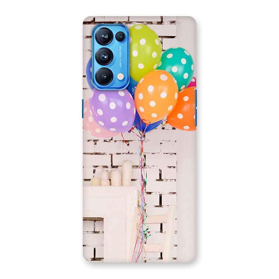 Party Balloons Back Case for Oppo Reno5 Pro 5G