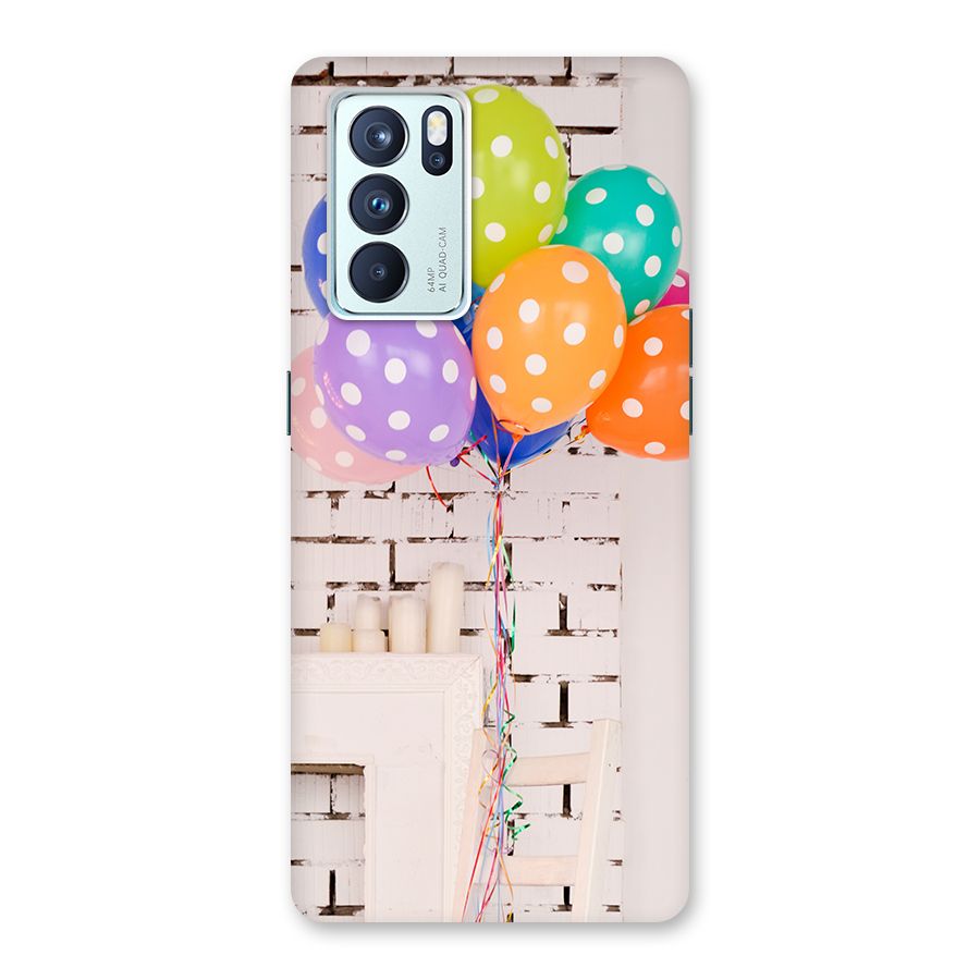 Party Balloons Back Case for Oppo Reno6 Pro 5G