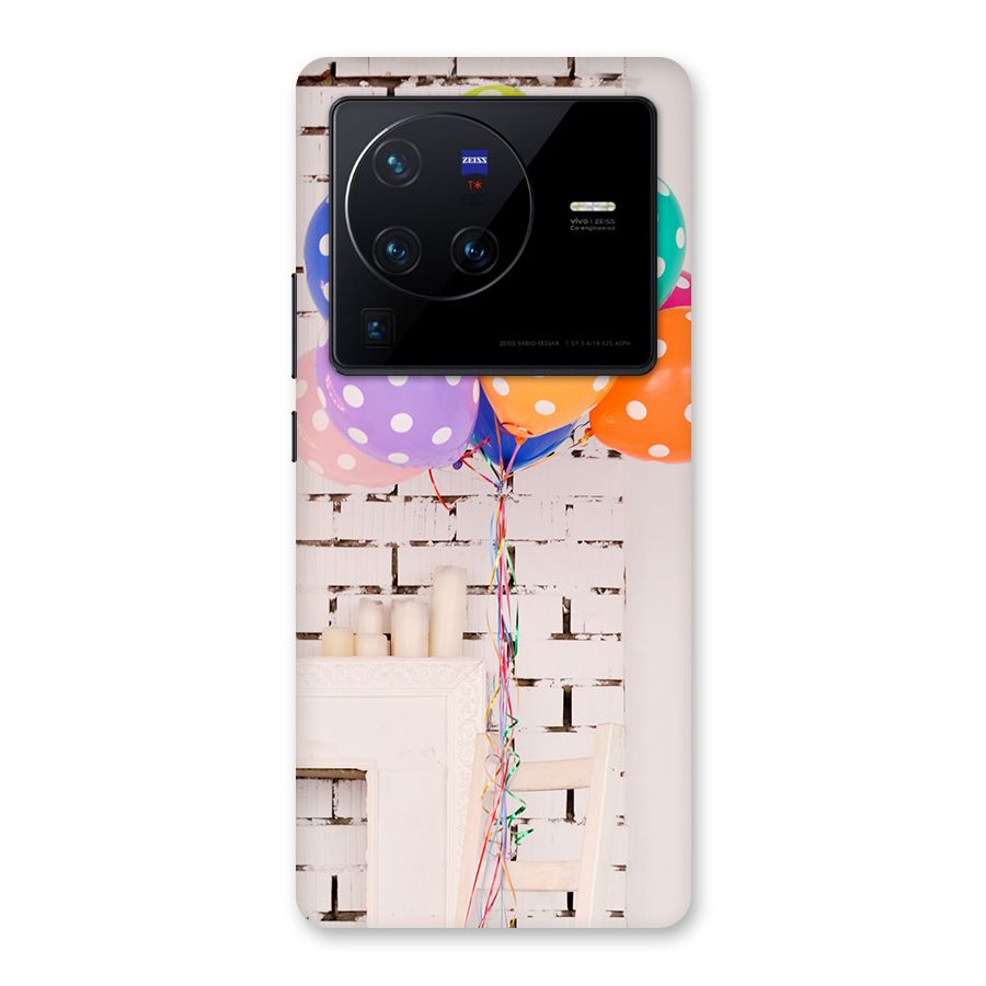 Party Balloons Back Case for Vivo X80 Pro