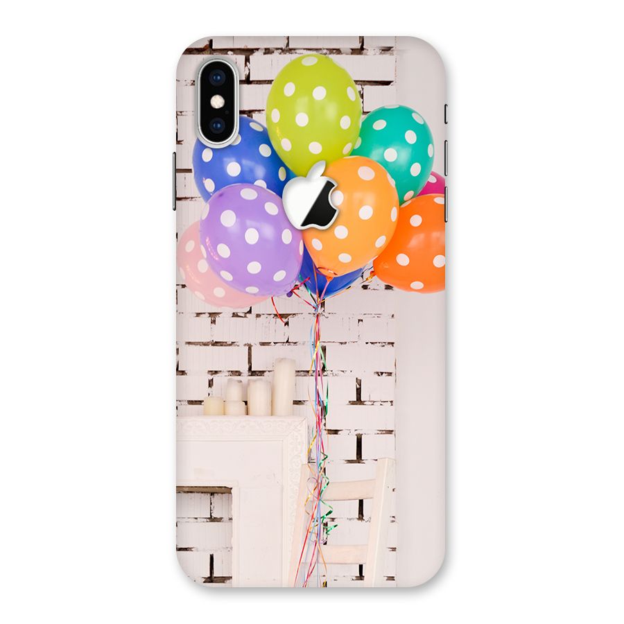Party Balloons Back Case for iPhone XS Max Apple Cut