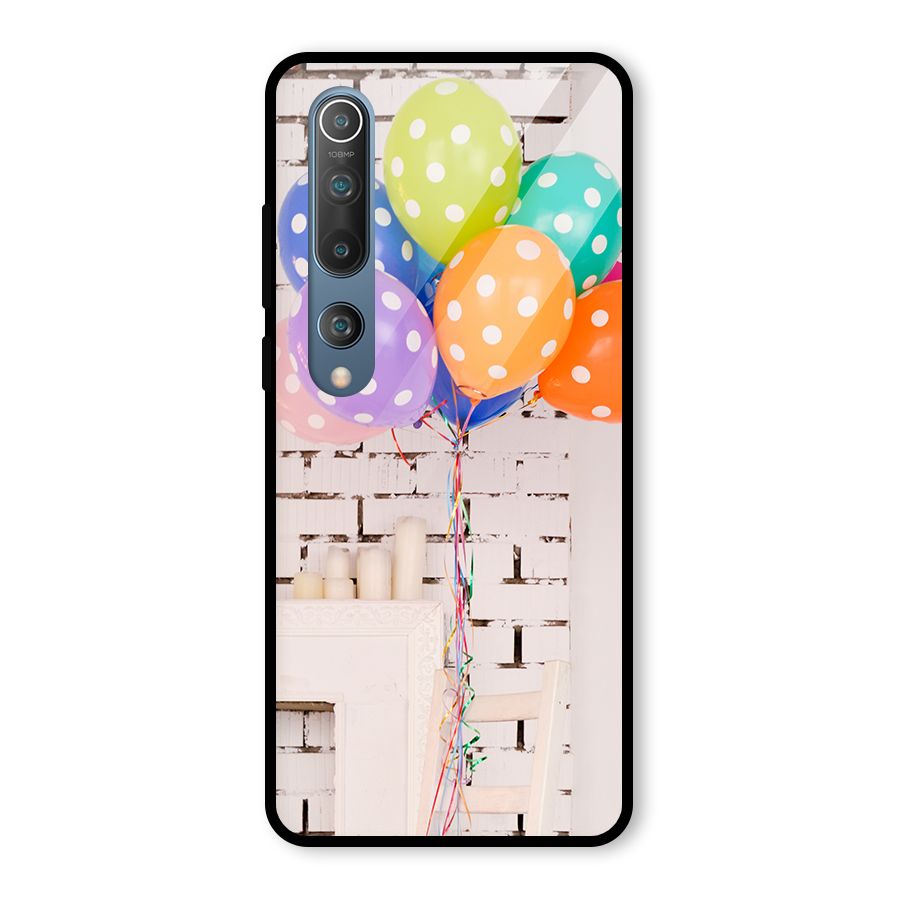 Party Balloons Glass Back Case for Mi 10