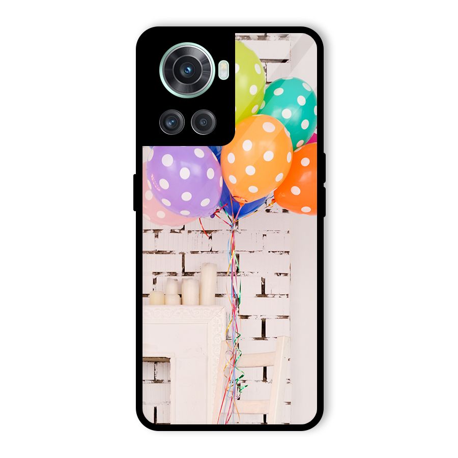 Party Balloons Glass Back Case for OnePlus 10R