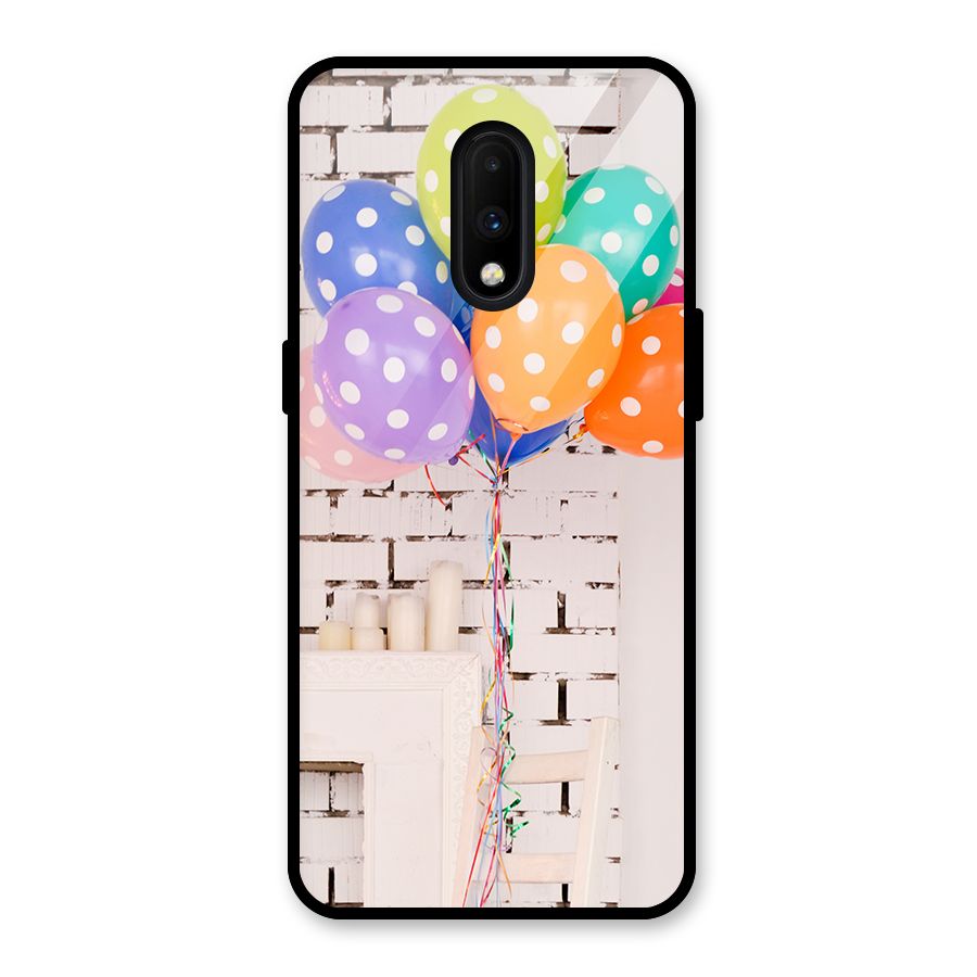 Party Balloons Glass Back Case for OnePlus 7