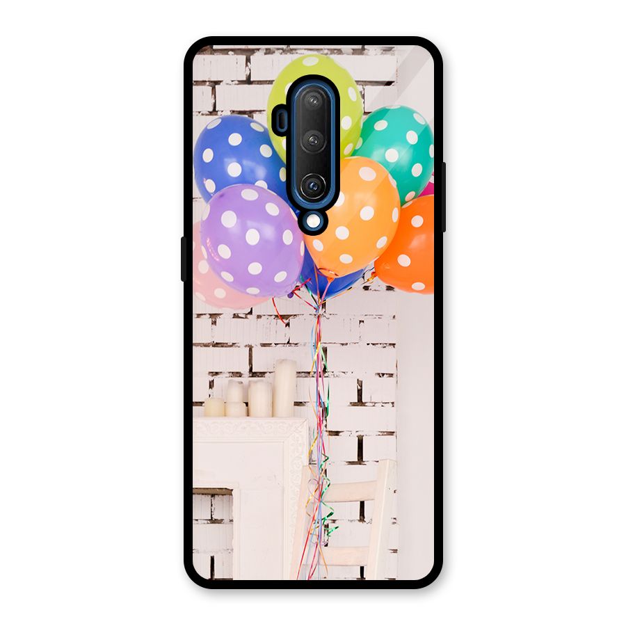 Party Balloons Glass Back Case for OnePlus 7T Pro