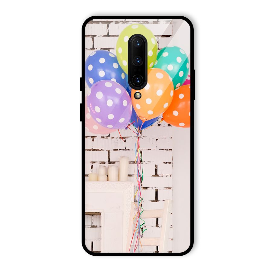 Party Balloons Glass Back Case for OnePlus 7 Pro