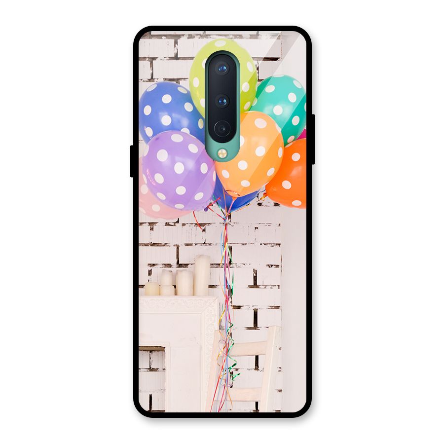 Party Balloons Glass Back Case for OnePlus 8