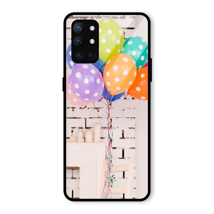 Party Balloons Glass Back Case for OnePlus 9R