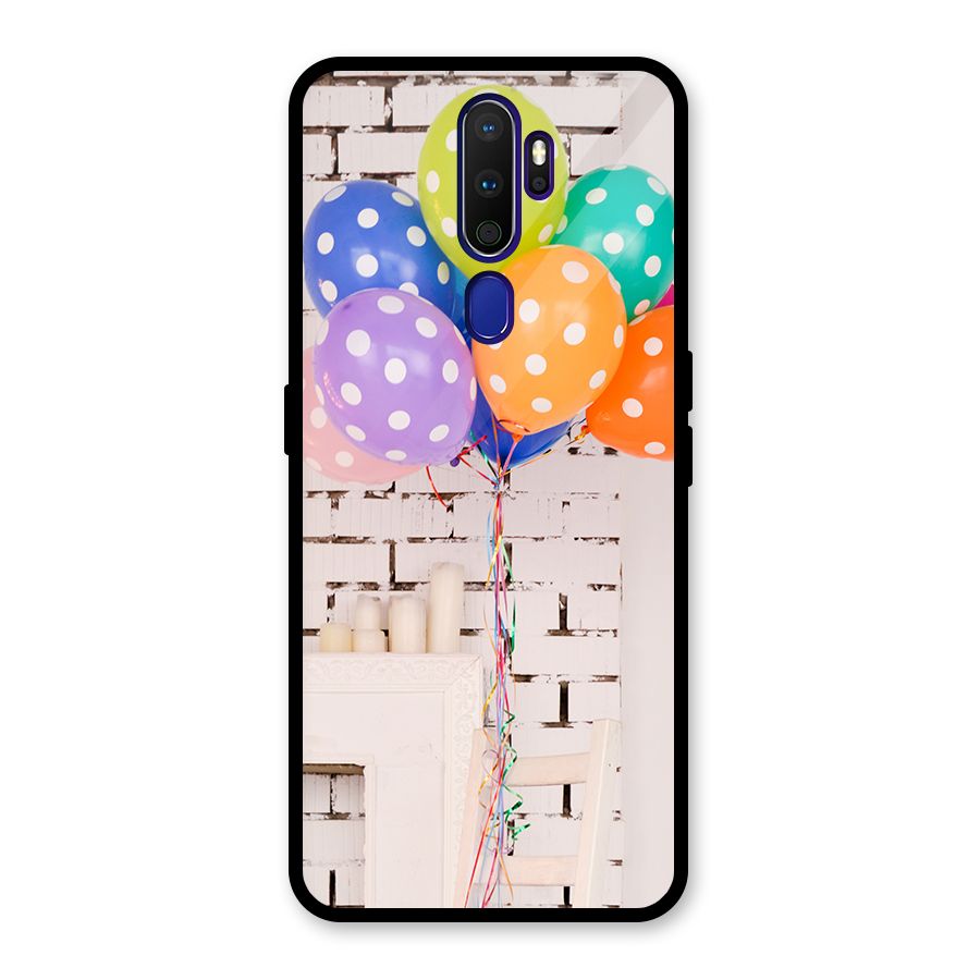 Party Balloons Glass Back Case for Oppo A9 (2020)