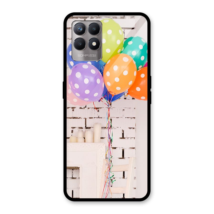 Party Balloons Glass Back Case for Realme Narzo 50