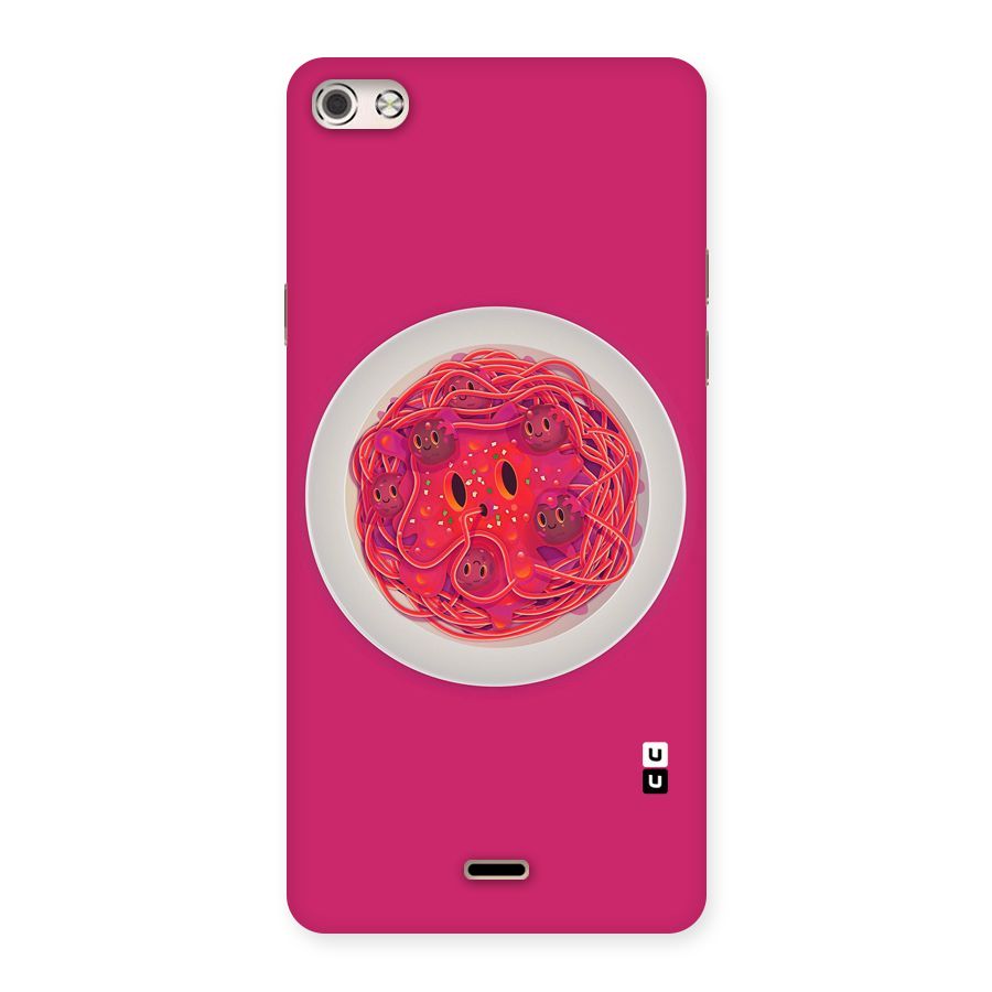 Pasta Cute Back Case for Micromax Canvas Silver 5