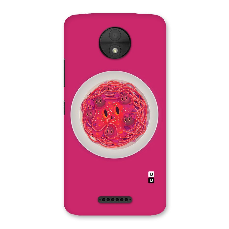 Pasta Cute Back Case for Moto C