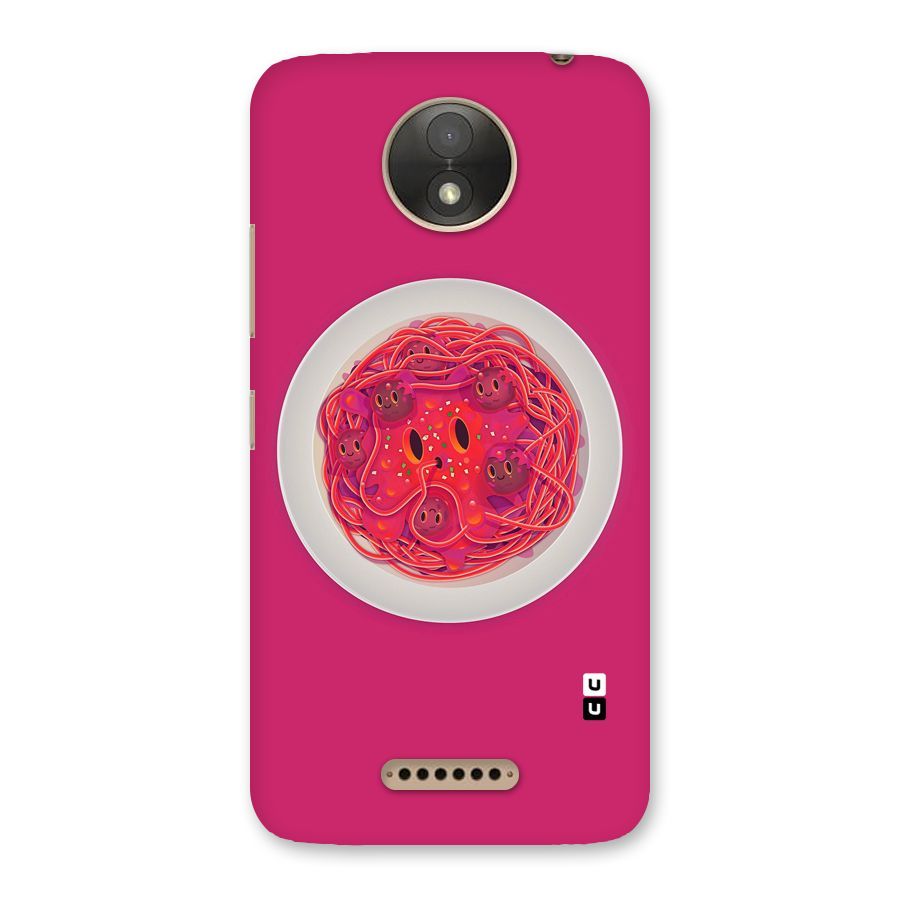 Pasta Cute Back Case for Moto C Plus