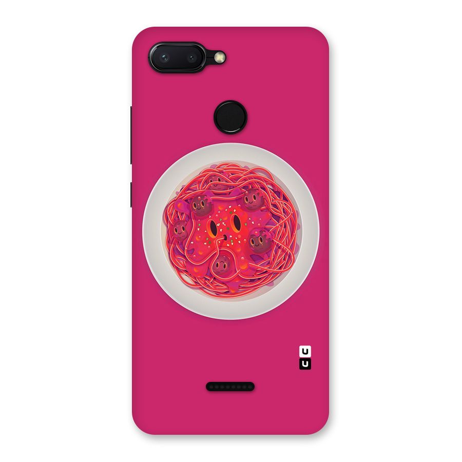 Pasta Cute Back Case for Redmi 6