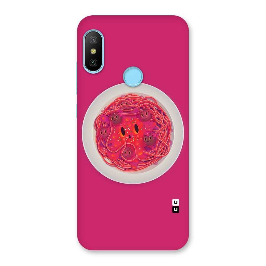 Pasta Cute Back Case for Redmi 6 Pro