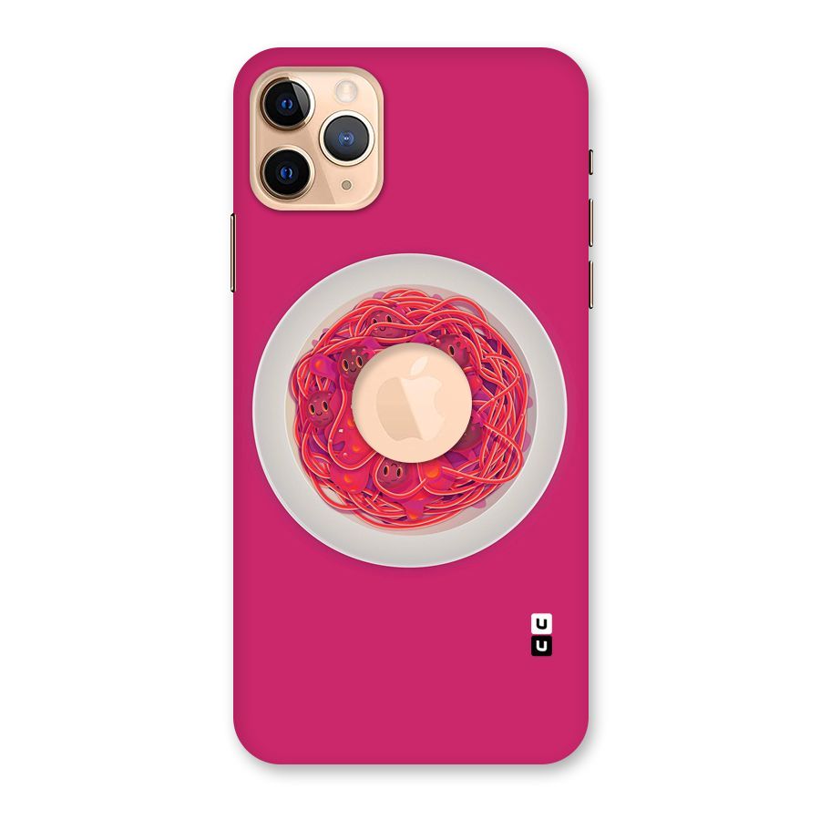 Pasta Cute Back Case for iPhone 11 Pro Max Logo Cut