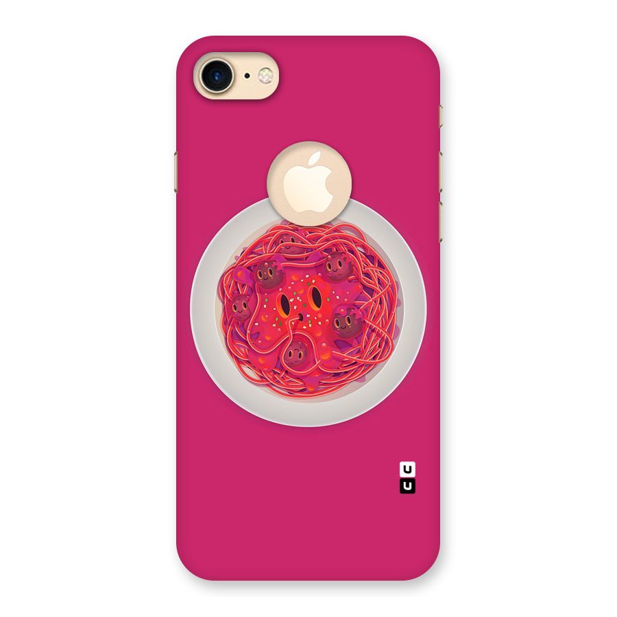Pasta Cute Back Case for iPhone 7 Logo Cut