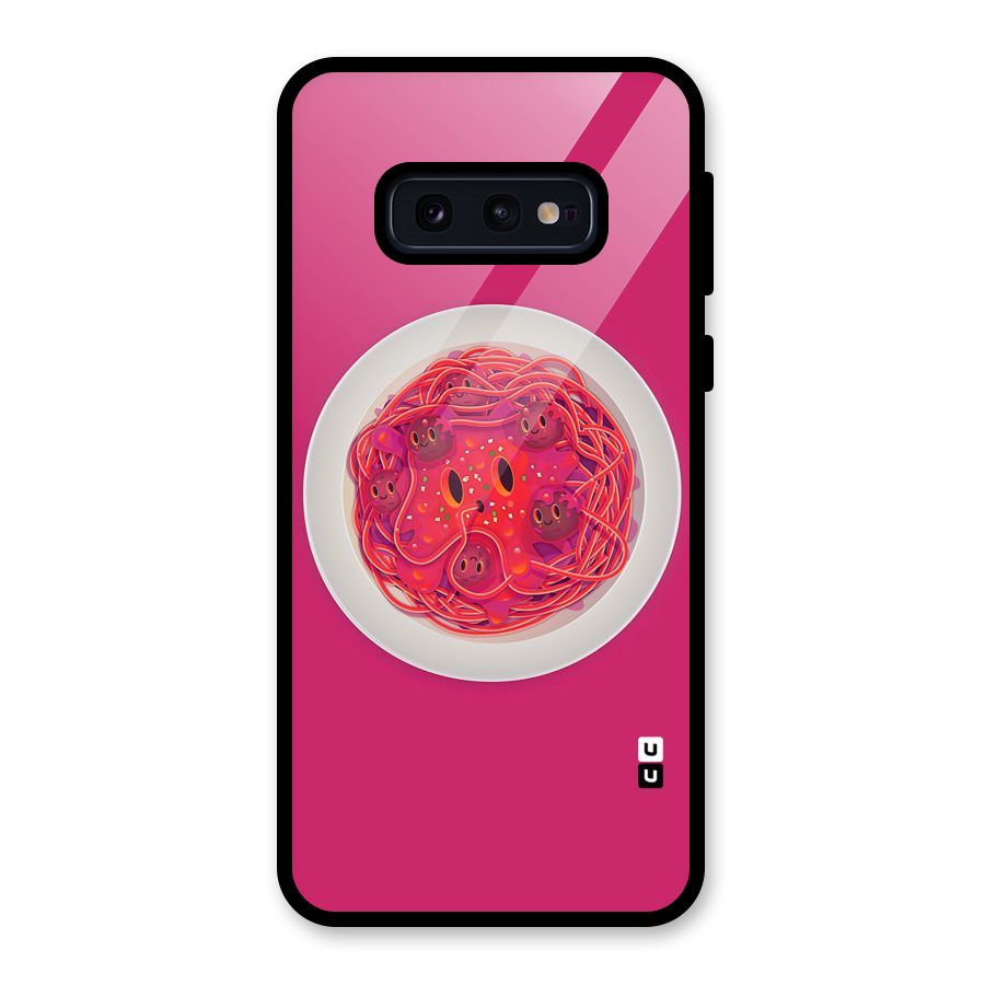 Pasta Cute Glass Back Case for Galaxy S10e