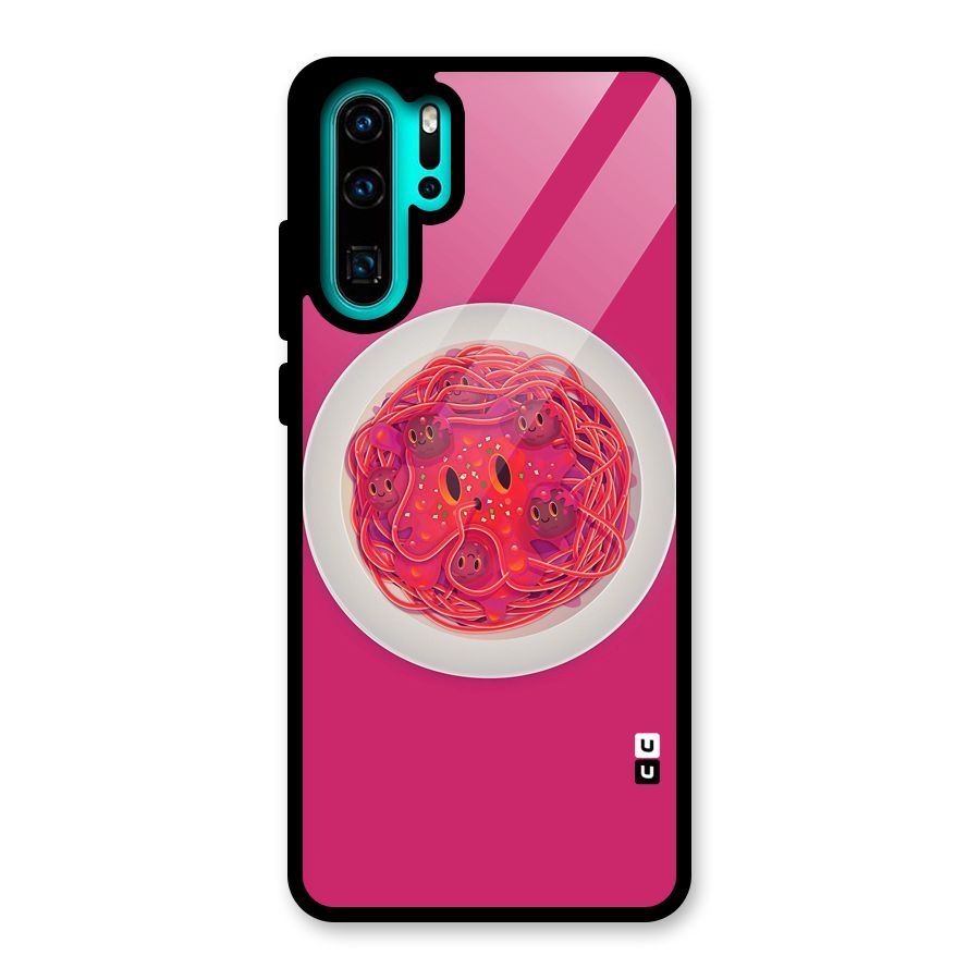 Pasta Cute Glass Back Case for Huawei P30 Pro