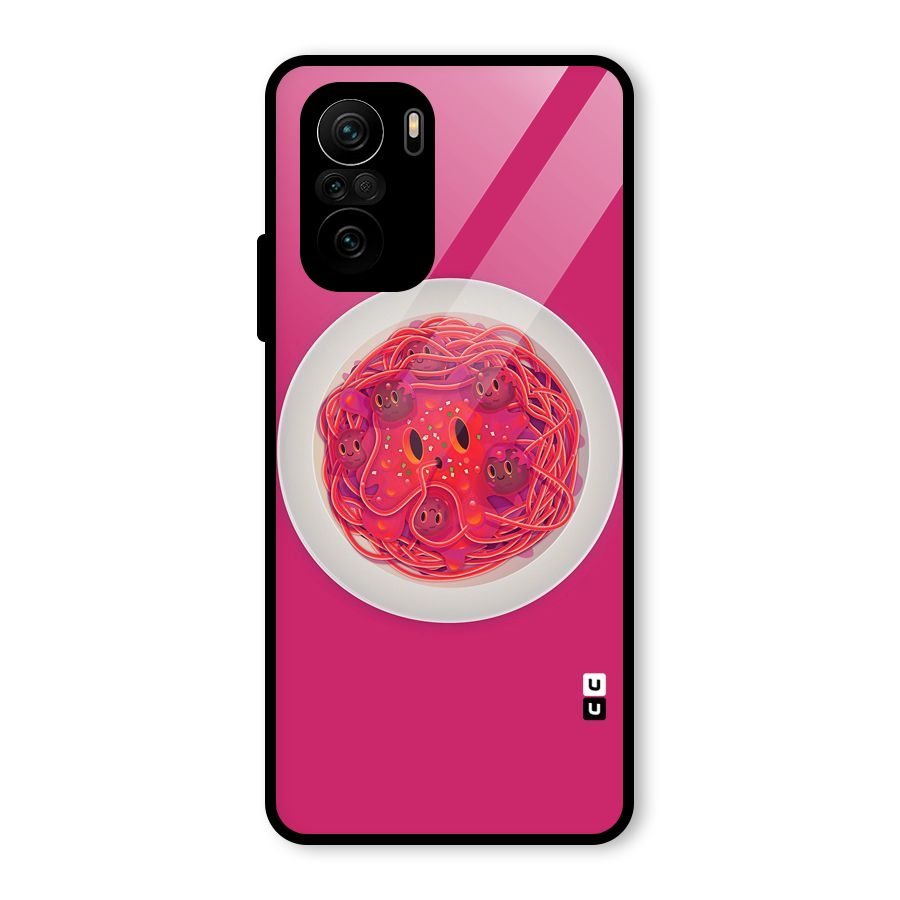 Pasta Cute Glass Back Case for Mi 11x