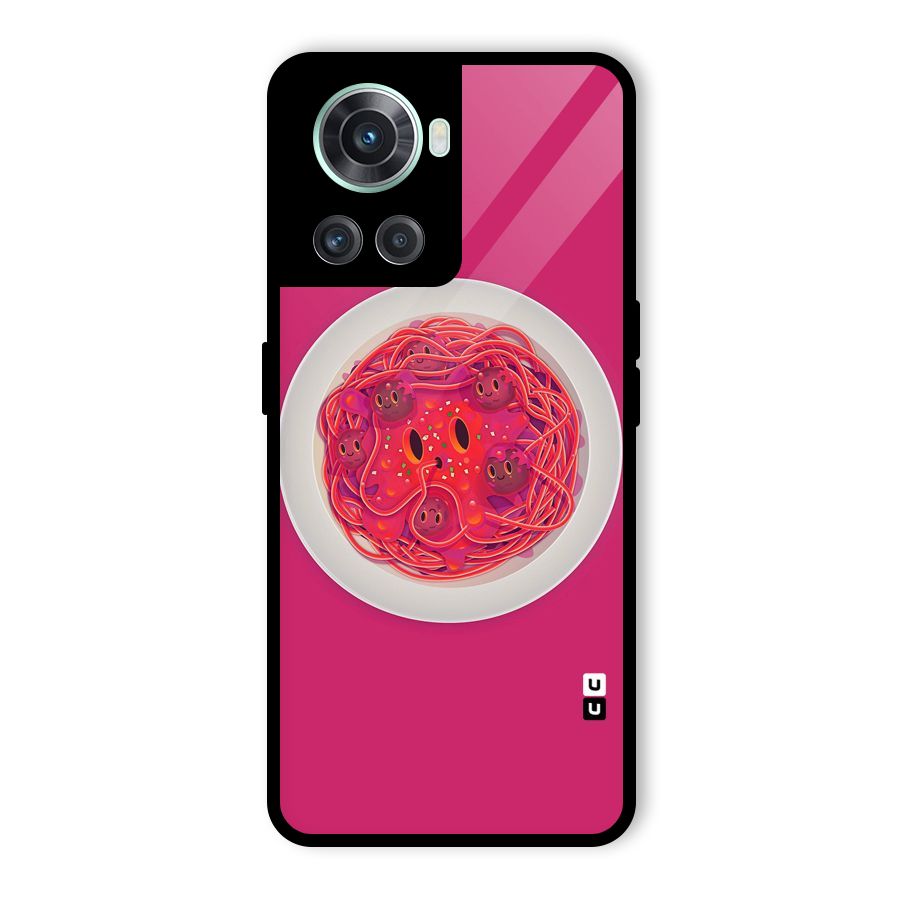Pasta Cute Glass Back Case for OnePlus 10R