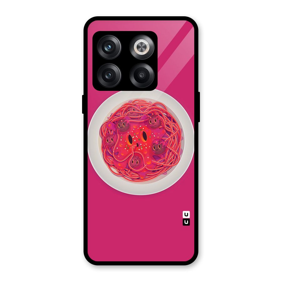 Pasta Cute Glass Back Case for OnePlus 10T