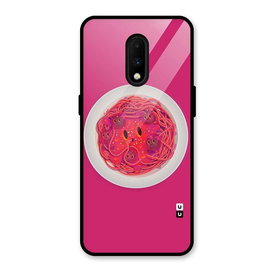 Pasta Cute Glass Back Case for OnePlus 7