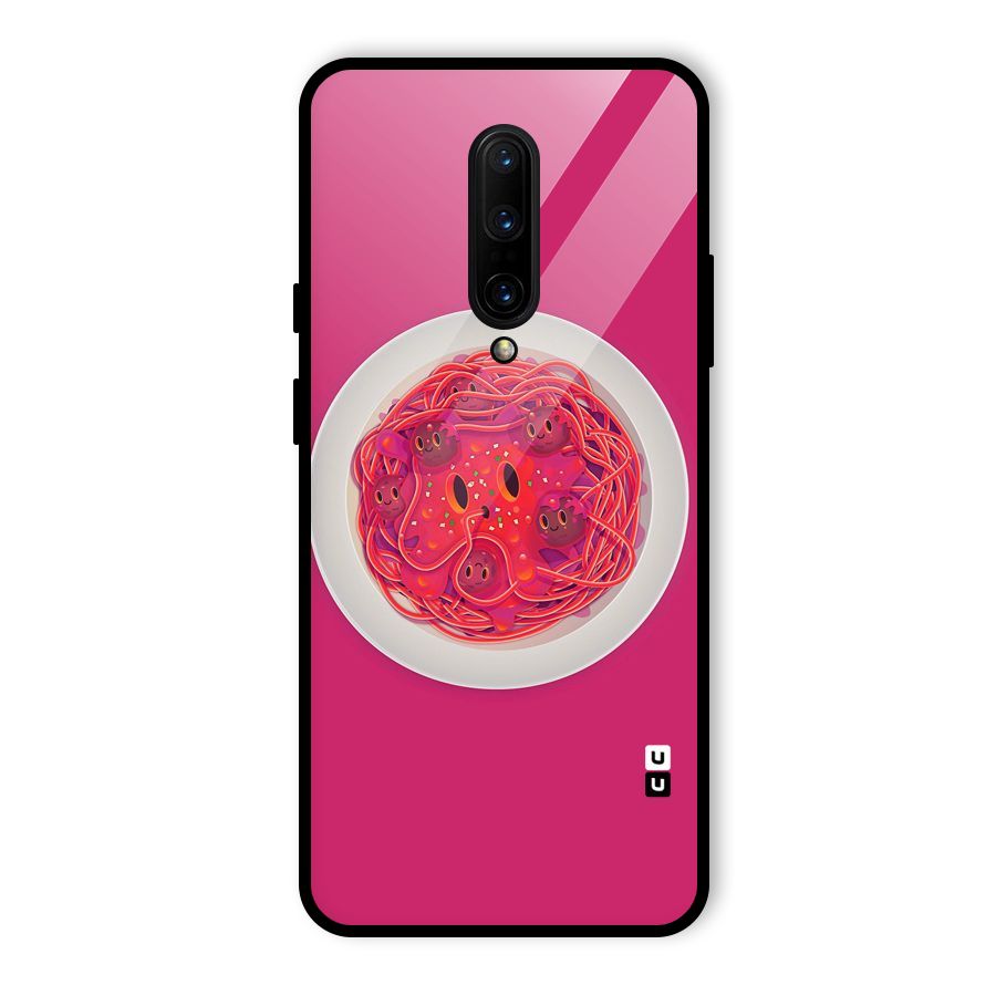 Pasta Cute Glass Back Case for OnePlus 7 Pro