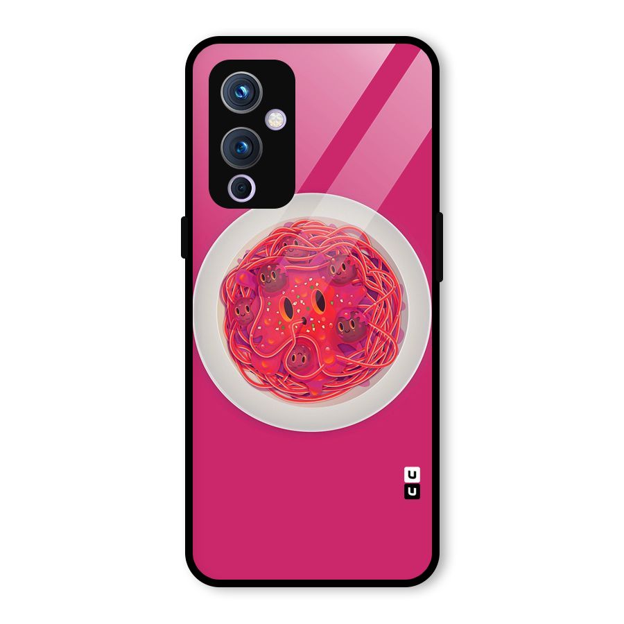 Pasta Cute Glass Back Case for OnePlus 9
