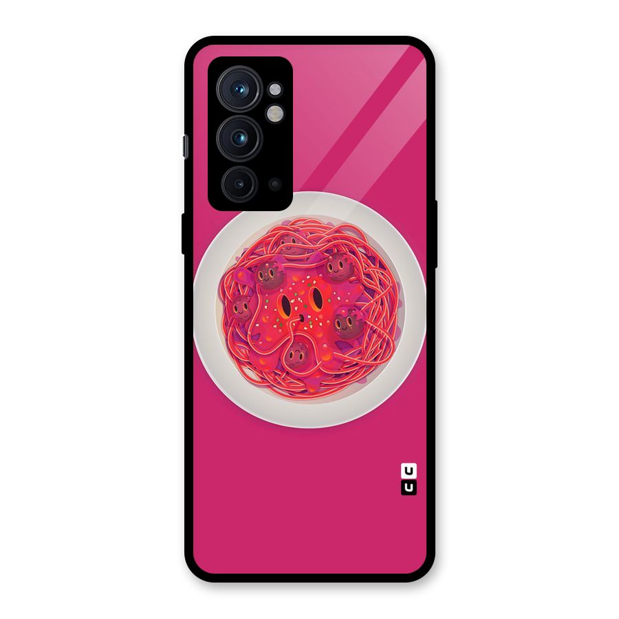 Pasta Cute Glass Back Case for OnePlus 9RT 5G