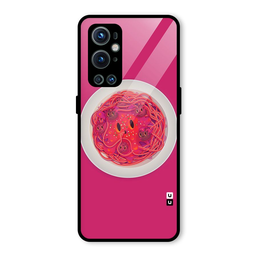 Pasta Cute Glass Back Case for OnePlus 9 Pro