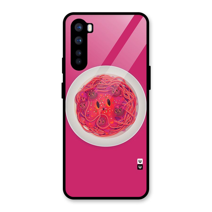 Pasta Cute Glass Back Case for OnePlus Nord