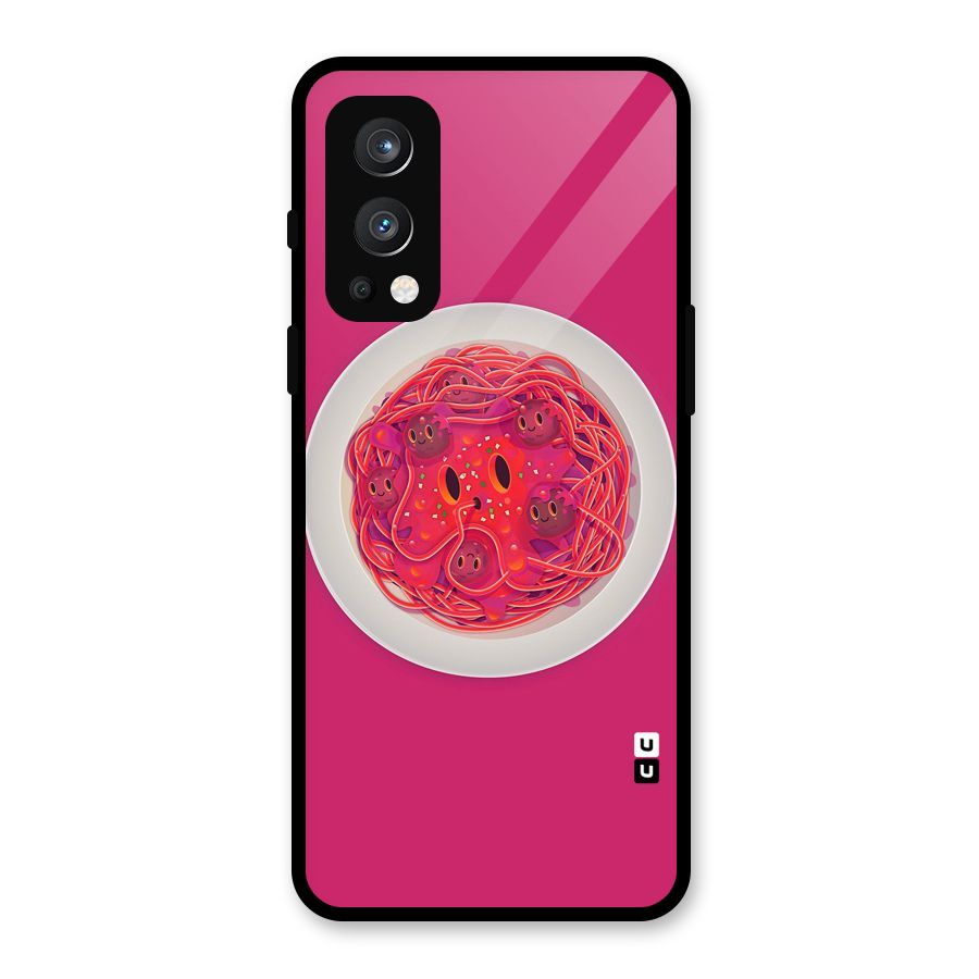 Pasta Cute Glass Back Case for OnePlus Nord 2 5G
