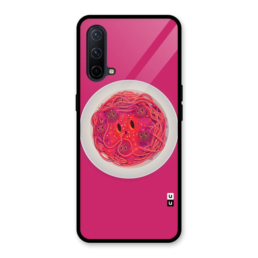Pasta Cute Glass Back Case for OnePlus Nord CE 5G