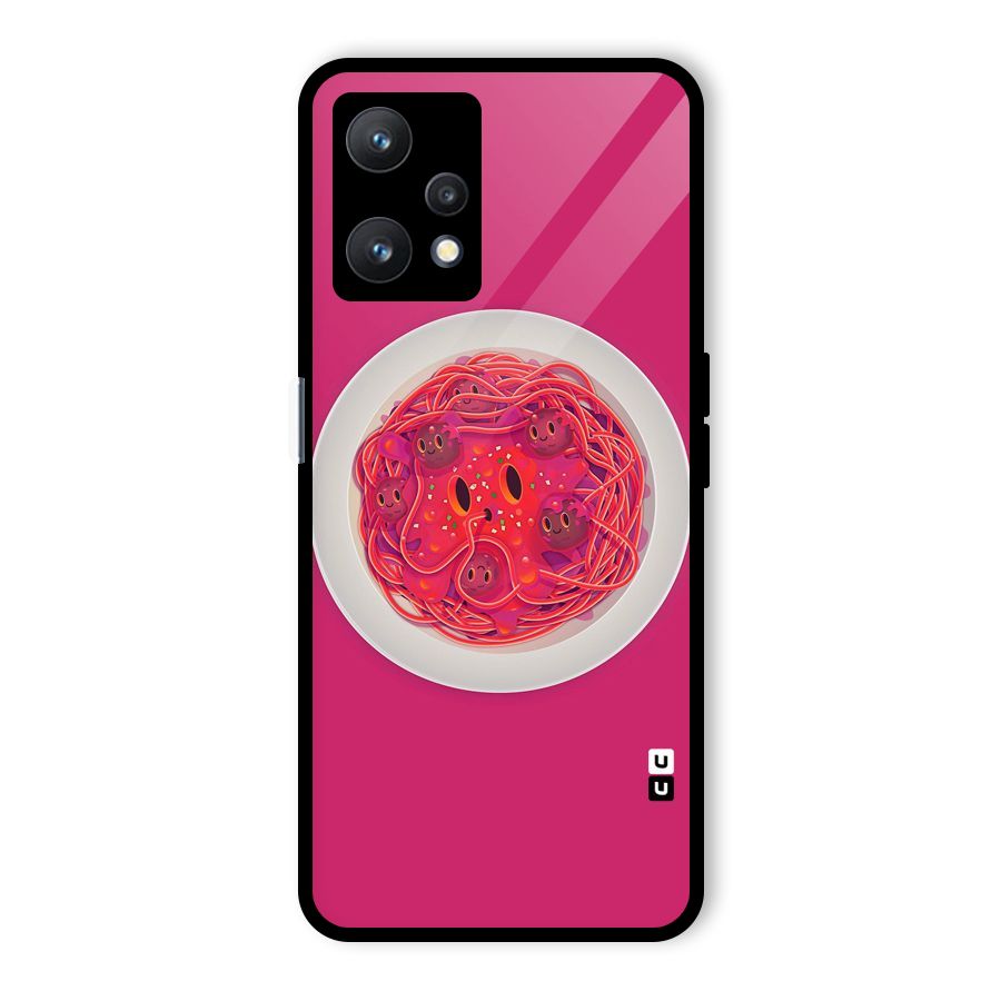 Pasta Cute Glass Back Case for Realme 9 Pro 5G