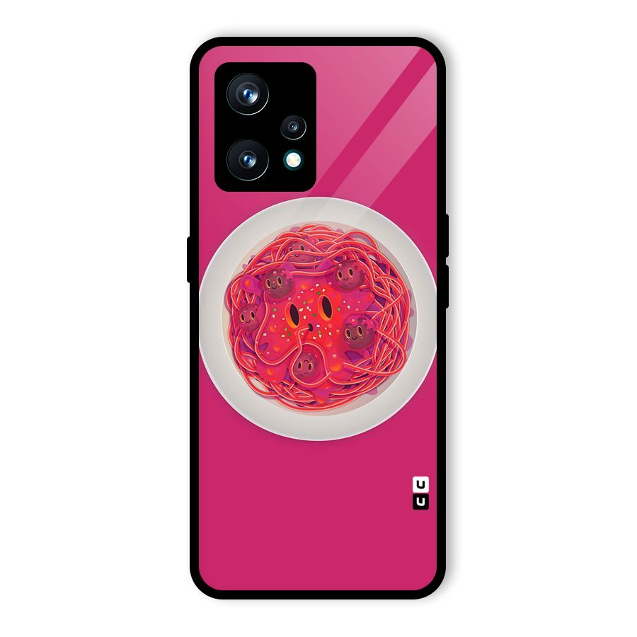 Pasta Cute Glass Back Case for Realme 9 Pro Plus 5G