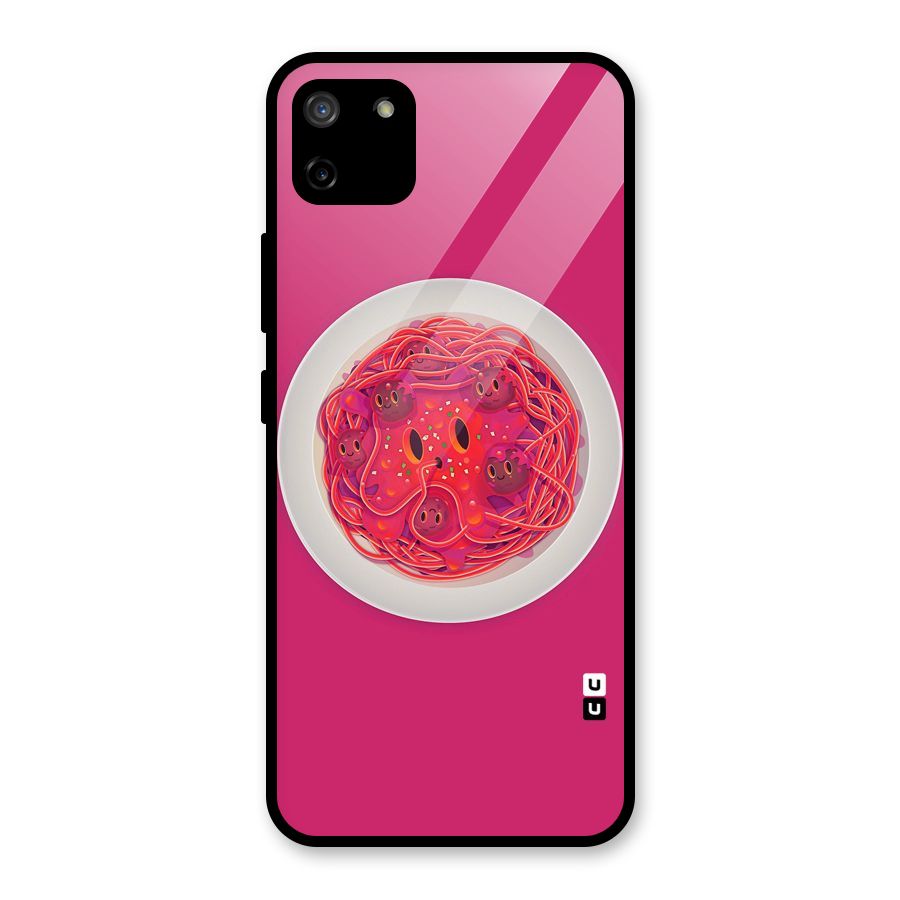 Pasta Cute Glass Back Case for Realme C11