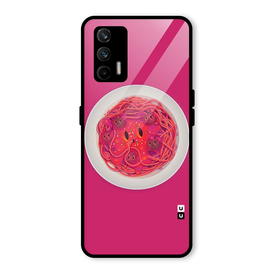 Pasta Cute Glass Back Case for Realme GT 5G
