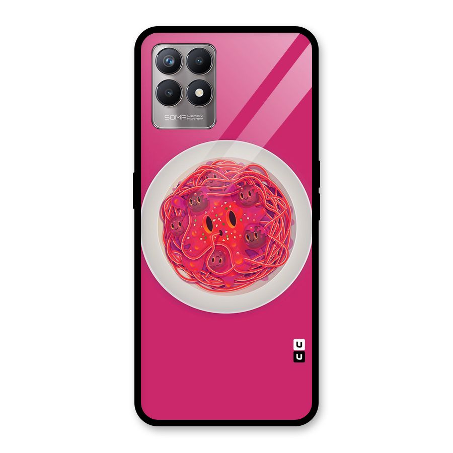 Pasta Cute Glass Back Case for Realme Narzo 50