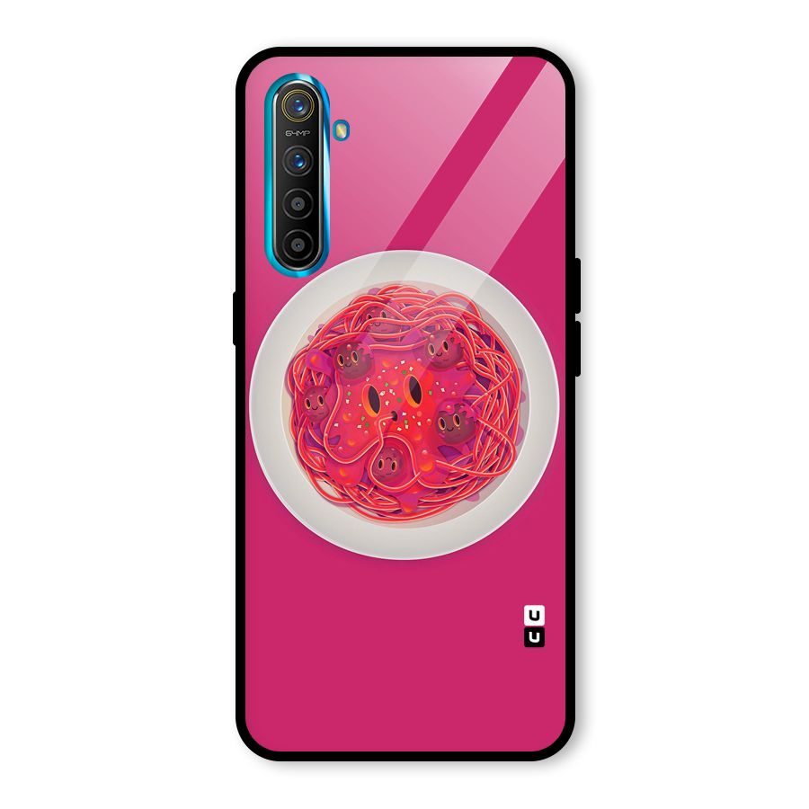 Pasta Cute Glass Back Case for Realme X2