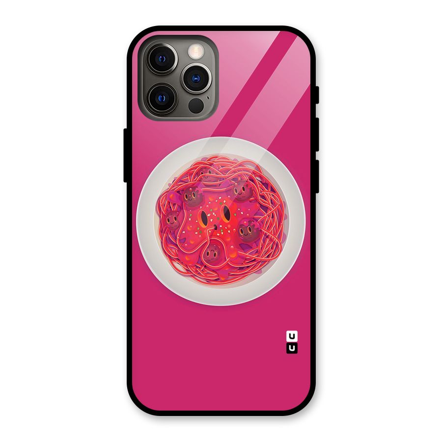 Pasta Cute Glass Back Case for iPhone 12 Pro