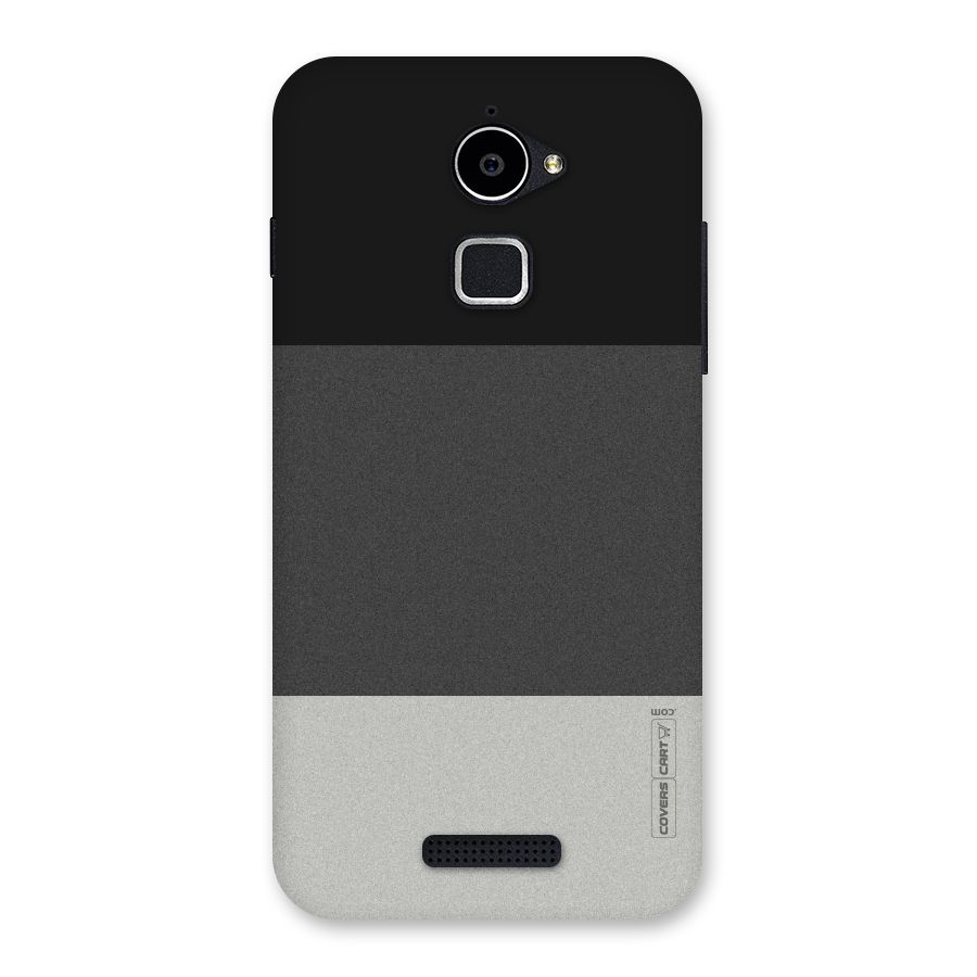 Pastel Black and Grey Back Case for Coolpad Note 3 Lite