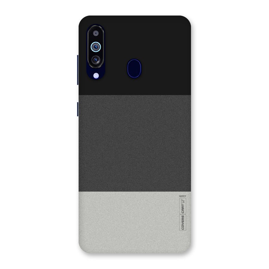 Pastel Black and Grey Back Case for Galaxy A60
