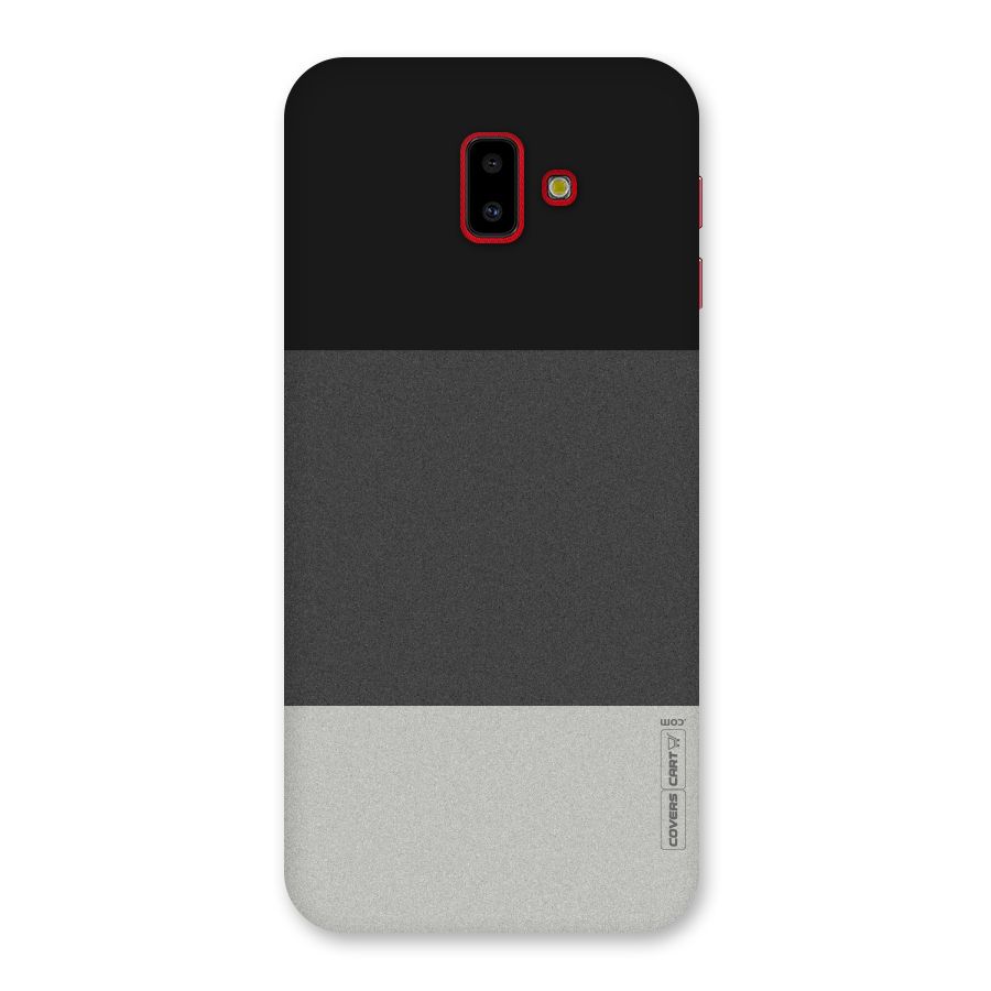 Pastel Black and Grey Back Case for Galaxy J6 Plus