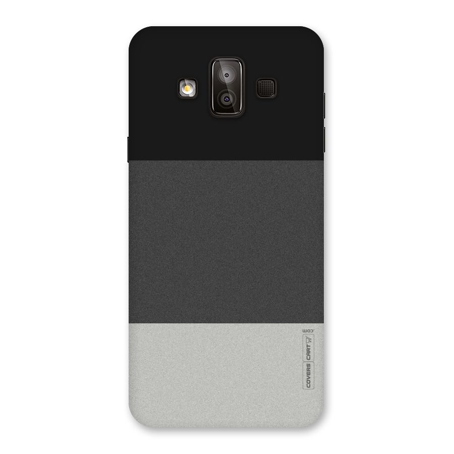 Pastel Black and Grey Back Case for Galaxy J7 Duo