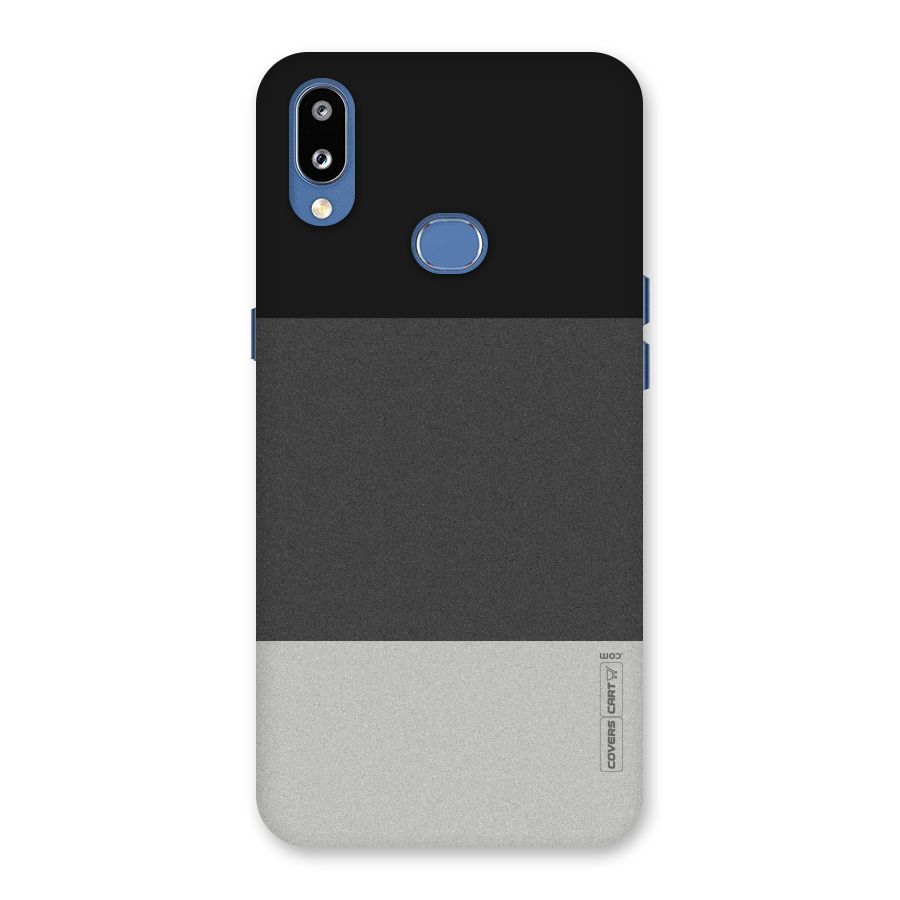 Pastel Black and Grey Back Case for Galaxy M01s