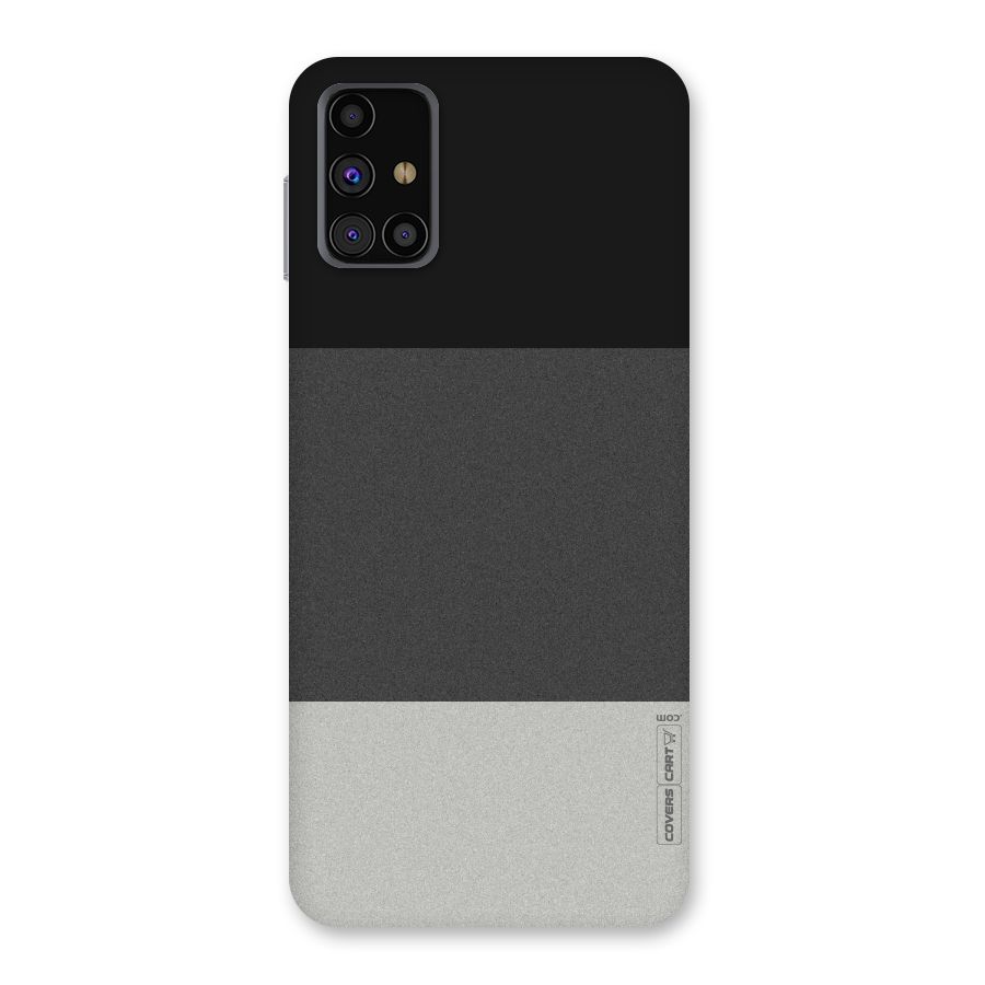 Pastel Black and Grey Back Case for Galaxy M31s