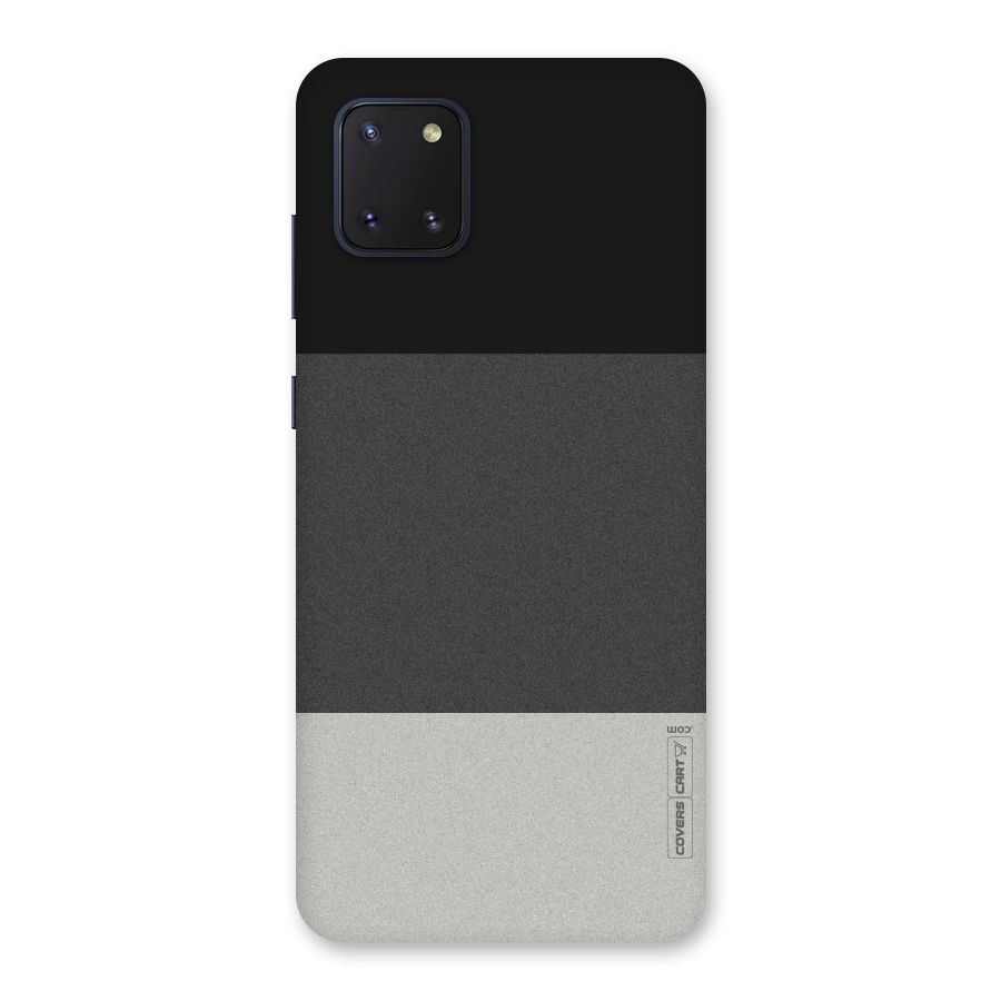Pastel Black and Grey Back Case for Galaxy Note 10 Lite