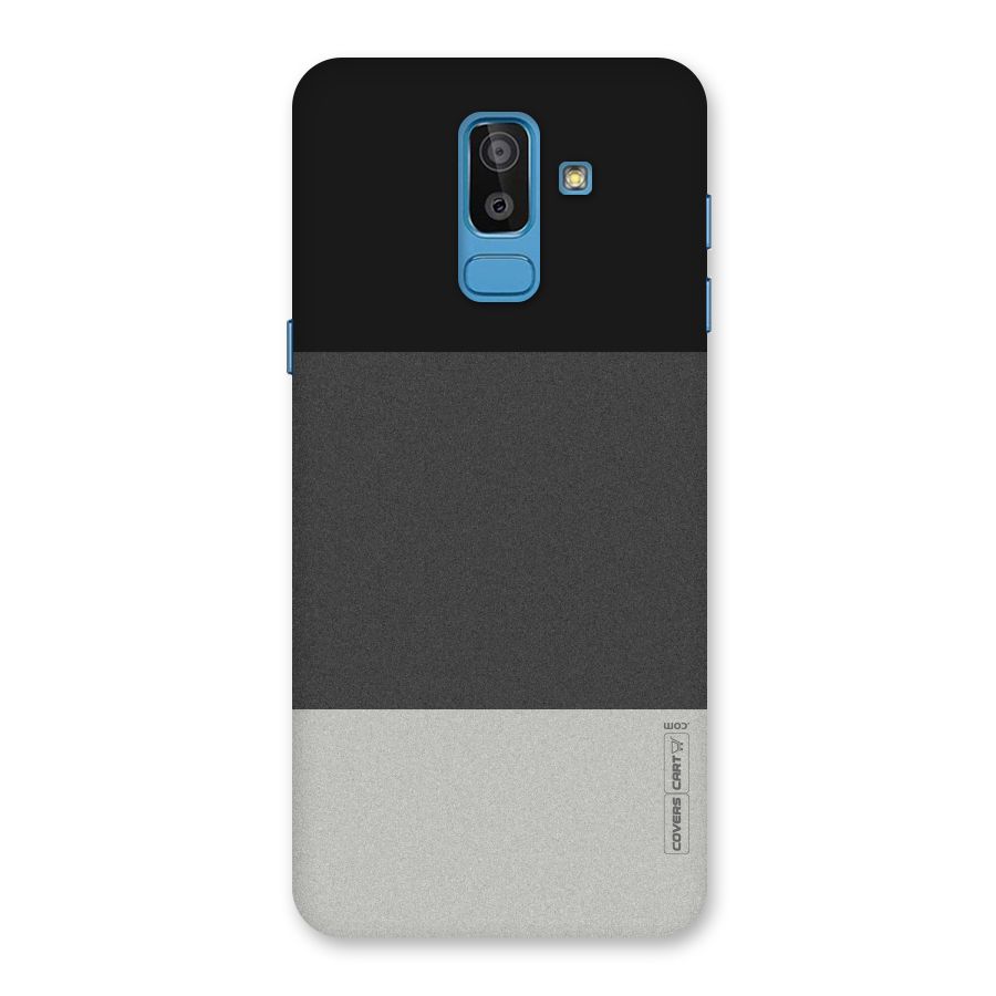 Pastel Black and Grey Back Case for Galaxy On8 (2018)