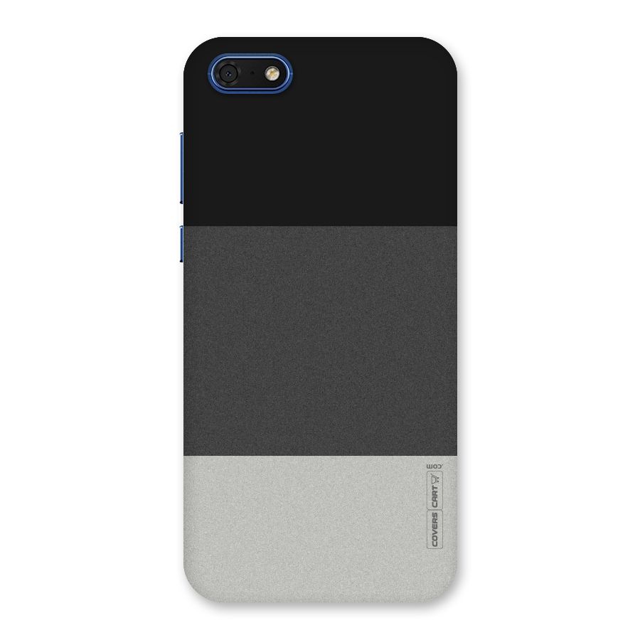 Pastel Black and Grey Back Case for Honor 7s