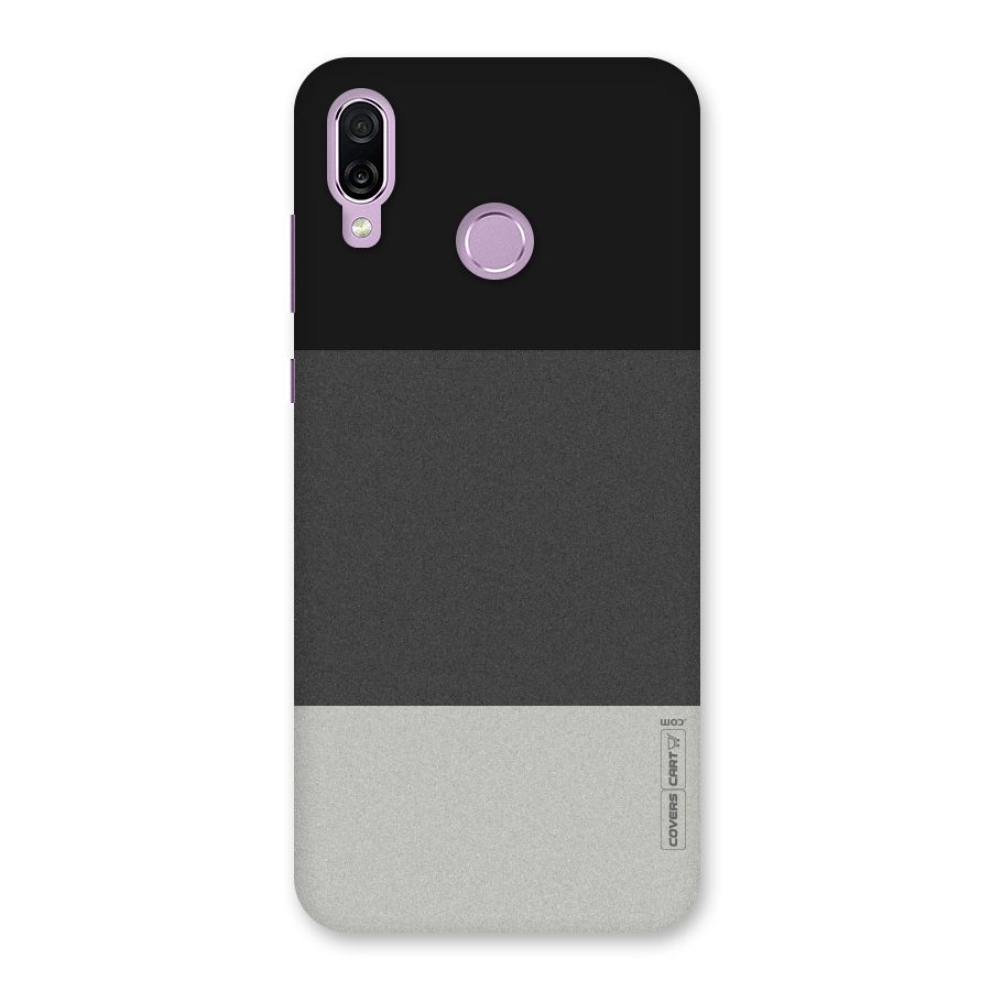 Pastel Black and Grey Back Case for Honor Play